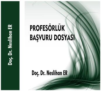 Tez-Mer Yrd. Doç / Doç / Profesörlük Dosyası Hazırlama Kapak